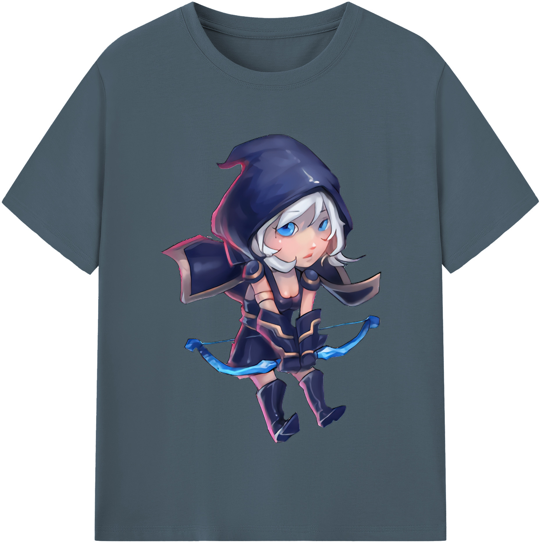 リーグ・オブ・レジェンド League of Legends LOL 綿100％半袖Tシャツ（フロントプリント）